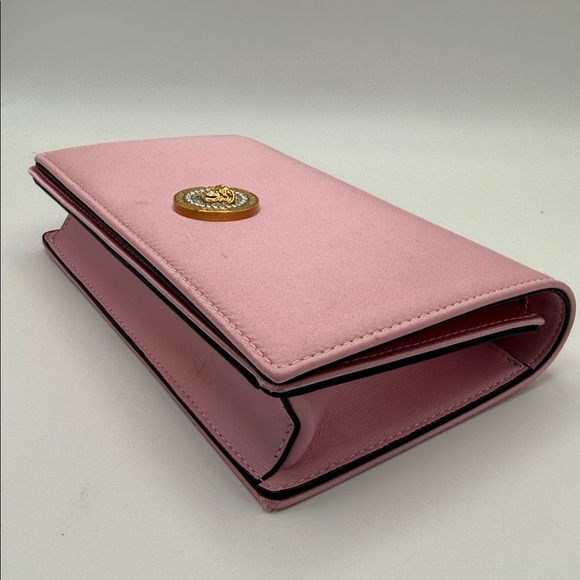 Versace Medusa Crystal Chain Crossbody Pink Satin Fabric - Picture 11 of 16